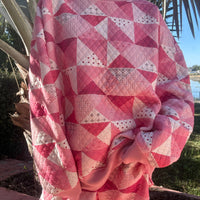Gemma Quilted Patchwork Sweatshirt (shorts sold separately)