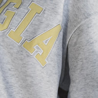 Georgia Mock Neck Sweatshirt - Heather Grey