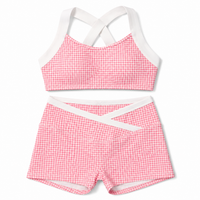 Pink Gingham Active Set