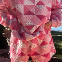 Gemma Patchwork Quilted Shorts (sweatshirt sold separately)