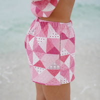 Gemma Patchwork Quilted Shorts (sweatshirt sold separately)
