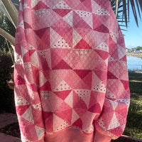 Gemma Quilted Patchwork Sweatshirt (shorts sold separately)