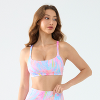 Rainbow Swirl Sports Bra
