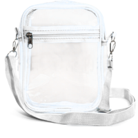 Game Day Clear Zipper Closure Shoulder Cross Body Bag