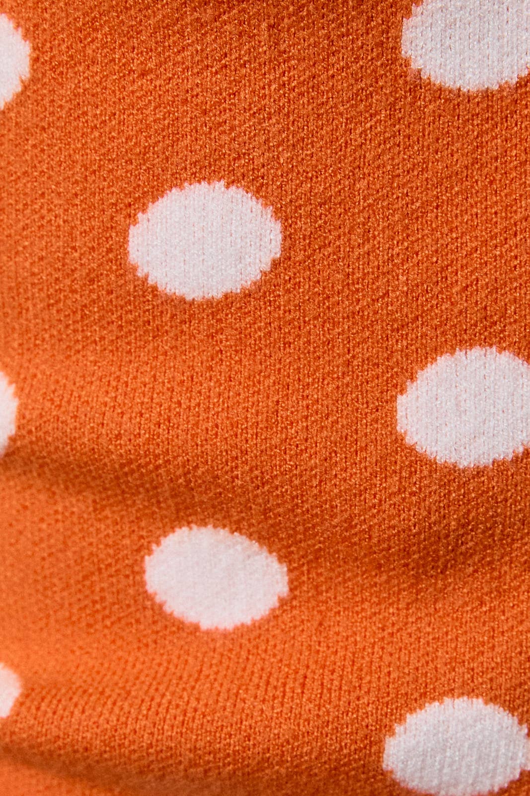 GameDay V-NECK HALTER POLKA DOT KNIT SWEATER TOP