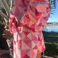 Gemma Patchwork Quilted Shorts (sweatshirt sold separately)