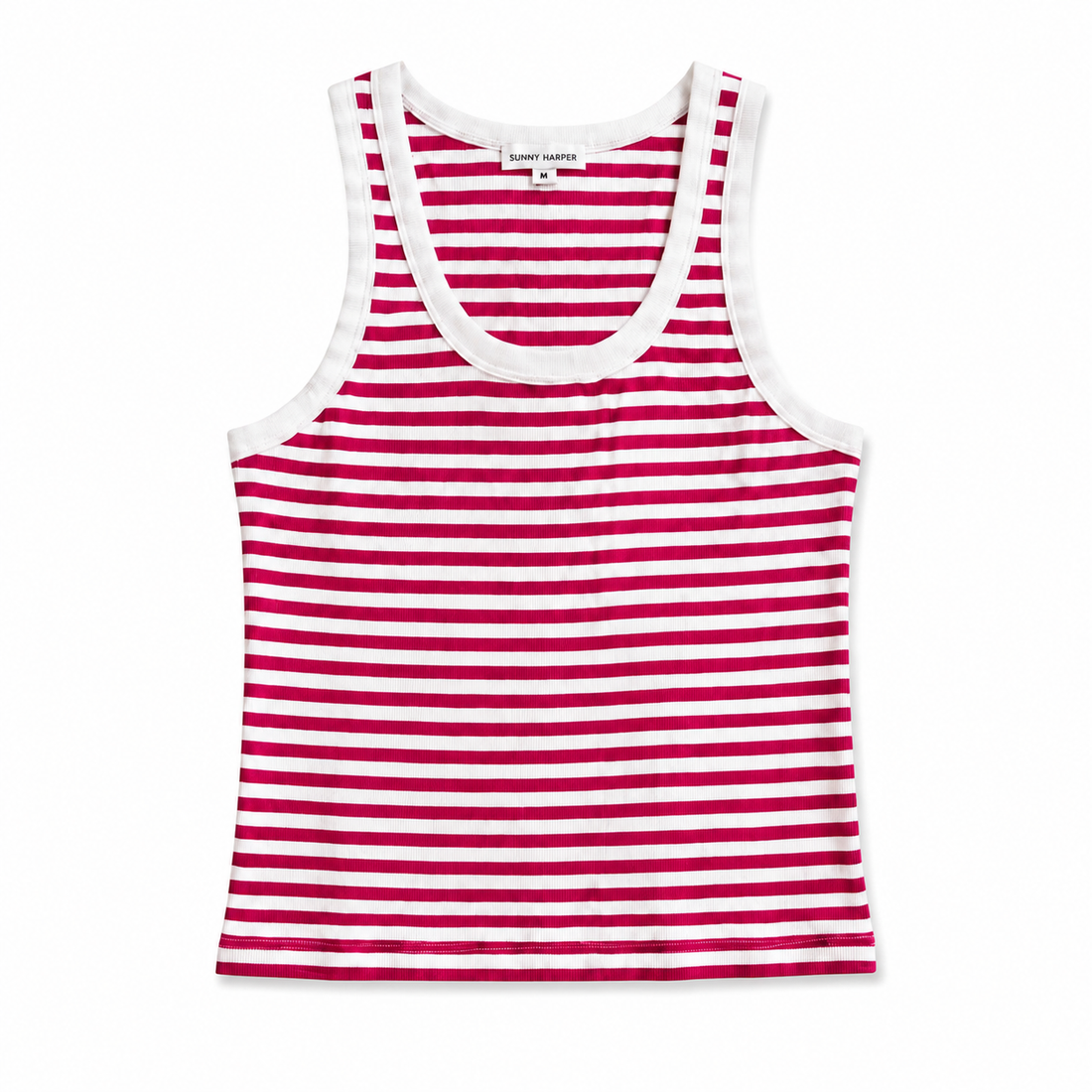 Striped cotton Tank - Red
