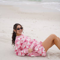 Gemma Quilted Patchwork Sweatshirt (shorts sold separately)