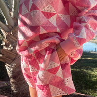 Gemma Patchwork Quilted Shorts (sweatshirt sold separately)