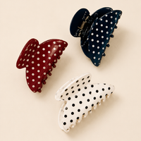 Mini Classic Polka Dot Claw Clip